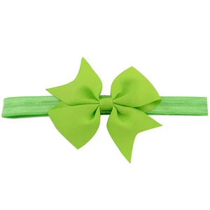 Newborn Infant Baby Girls Boutique Ribbon Bow Headband Baby Bows Toddler Girls - Picture 1 of 26