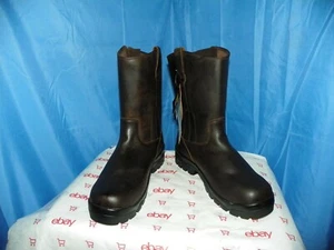 REFRIGIWEAR VIBRAM MEN'S LEATHER STEEL TOE BOOTS SIZE 13 200GRAMS THINSULATE NEW - Picture 1 of 12