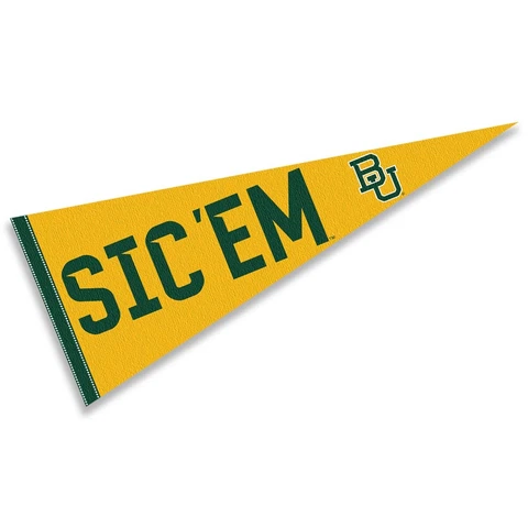 Baylor Bears Large Sic Em Bears Pennant Cover