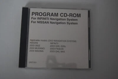 Nissan Infinity  Navigation Update Program CD-ROM (See below for applications) - Image 1 of 3