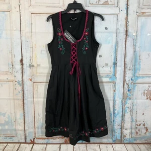 Scarlet Darkness Corset Lace Up Pleated Medieval Renaissance/Gothic Dress Size M - Picture 1 of 13