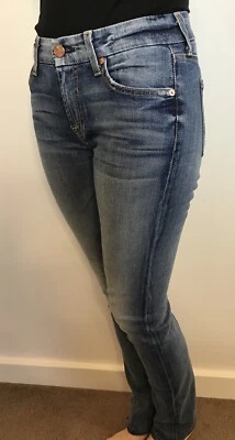 7 для всего человечества размер 26 8 kimmie прямые штанины джинсовой ткани джинсы дизайнер - Изображение 1 из 4