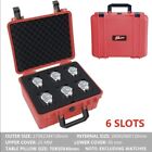 Six 6 Watch Storage Watch Case Shock Proof Water Proof Travel Protection Red