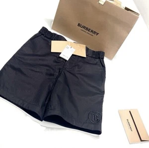 Burberry Shorts Boys Sz 8 Black NWT - Picture 1 of 5