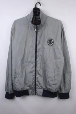 Куртка ветровка Philipp Plein с серым воротником и длинными рукавами на молнии 2XL - Изображение 1 из 4