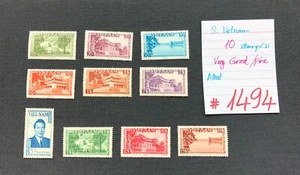 Sellos de Vietnam del Sur, 10 estampillas como nuevas, SCV 2009 = $100,60, #1494 - Imagen 1 de 2