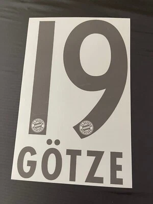 Germany Bayern Munich Gotze Original Name Set For A Shirt - Image 1 of 4
