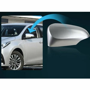 1pcs Left For Toyota Corolla 2014-2018 Silver Car Side Mirror Cover Cap ABS Trim - Picture 1 of 6