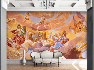3D Heaven Angel Concert 3 Wallpaper Mural Print Wall Indoor Wallpaper Murals UK - Picture 1 of 7