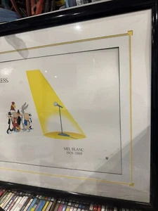 Mel Blanc 1908-1989 Speechless Looney Tunes 31 x 22 Framed Art Print Warner Bros - Bild 1 von 12