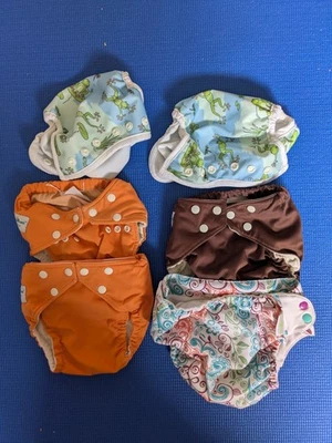 LOTE de fundas de pañales de tela cómodas y reutilizables Foto 1 de 3