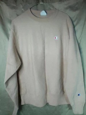 Champion Suéter Sudadera Mediana Color Melocotón Pálido Tejido Inverso Foto 1 de 4