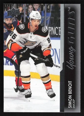 2021-22 Upper Deck #228 Simon Benoit Young Guns Rookie Card  - Image 1 of 2