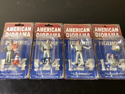 Figuras de policía American Diorama escala 1:24 (juego de 4) 5 figuras diferentes. Foto 1 de 4