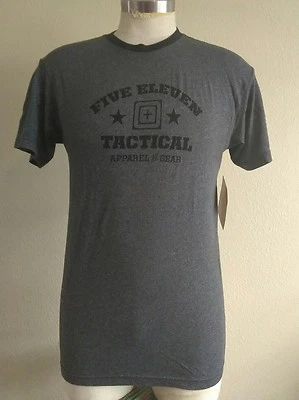 NEW*** 5.11 TACTICAL APPAREL & GEAR  MEN'S T-SHIRT BLACK/GRAY SIZE​ MEDIUM - Image 1 of 2