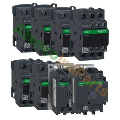 New Schneider LC1D09/12/18/25/32/38/40/50/65/80/95G7 Contactor With Coil 120VAC - Image 1 of 4