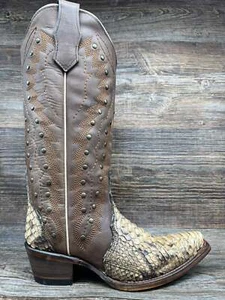 L6045 Women's Circle-G Python Embroidered Snip Toe Western Boot by Corral - Picture 1 of 5
