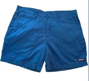 Patagonia Blue Organic Cotton Lightweight 6" Inseam Shorts Men's size 38 - Picture 1 of 5