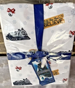 Pottery Barn Polar Express Movie TWIN SIZE Sheet and Pillowcase 3 PC NEW - Picture 1 of 6