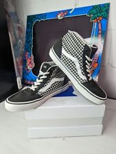 Women’s Vans Black/White Small Checkered Gingham Skater High Top Shoes Size 8.5