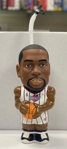Vintage Cuttino Mobley Houston Rockets Water Bottle SGA Cover