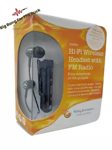 Sony Ericsson MW600 Hi-Fi Bezprzewodowy zestaw słuchawkowy Bluetooth FM FM FM Radio Czarny Nowy - Zdjęcie 1 z 6
