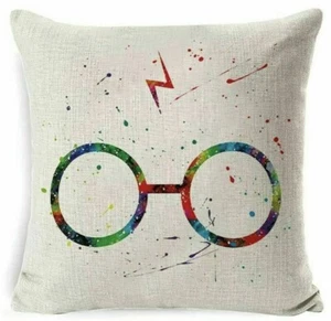 NEW Harry Potter Pillow Cover Case - 17 inch x 17 inch, throw pillow, glasses - Picture 1 of 2