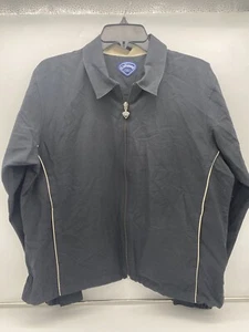 New NWT CALLAWAY Men's Black/Tan Lightweight Full Zip Golf Jacket Size Large - Picture 1 of 7