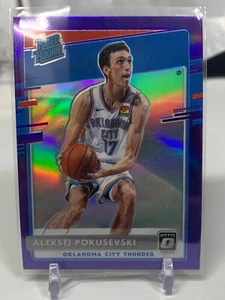 Aleksej Pokusevski ROOKIE PURPLE PRIZM 2020-21 Panini Donruss Optic #167 - Bild 1 von 2