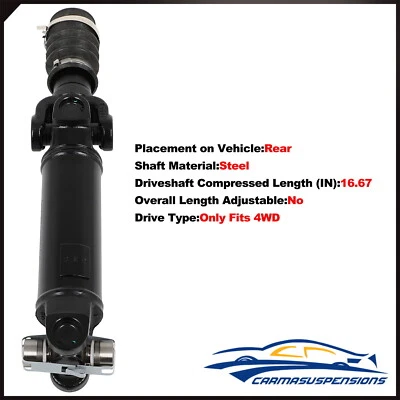 Rear Driveshaft For Jeep TJ 1997-2006 Jeep Wrangler 1997-06 L6 4.0L 4WD 936-070 - Image 1 of 4