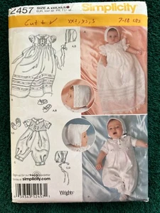 2457 Simplicity ~ CUT Pattern ~ Size 7-18 LBS ~ ~ ~ ~ ~ Listing MP 28 - Bild 1 von 2