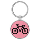 Porte-clés cuir gravé silhouette vélo Enthoozies vélo vélo laser