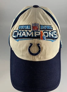 Sombrero Indianapolis Colts Super Bowl 41 Campeones Snapback Blanco NFL Reebok - Imagen 1 de 7