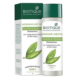 Biotique Morning Nectar Flawless Skin Moisturizer For All Skin Types, 190 Ml - Picture 1 of 5