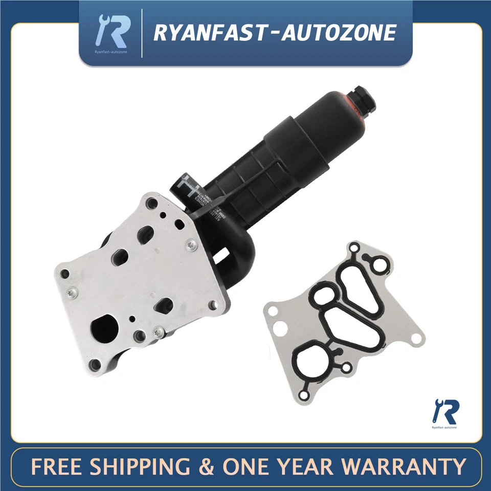 NEW Engine Oil Cooler Filter Housing w/ Gasket 2711801410 for Mercedes Benz  Foto 1 de 4