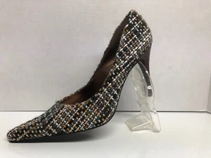 Summer Rio Pointed Toe-High Fashion Pumps - Earth Tones- Yarn Fabric Size 7.5 - Picture 1 of 11