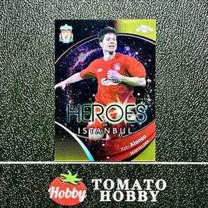 JUEGO EQUIPO TOPPS CROMO LIVERPOOL 2023-24 XABI ALONSO/75 AMARILLO REFRACTOR HÉROES - Imagen 1 de 2
