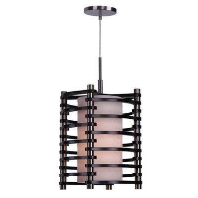 Woodbridge Lighting Steps Colgante Redondo Madera 1 Luz, Espresso - 16023STN-WSA1EP Foto 1 de 3