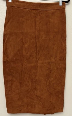 FALDA LÁPIZ ALICIA + OLIVIA 100% CUERO CORDERO TALLA 4 Foto 1 de 4