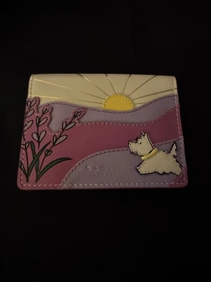 Radley - Londres - Campos de lavanda - Cartera con solapa - Beige claro - NUEVO Foto 1 de 4