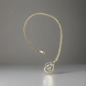 Trinity Knot by C. COLEMAN 925 Sterling Silver Pendant & Necklace 4.6g Polished - Picture 1 of 11
