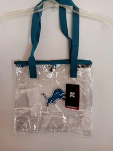Bolso de Mano Transparente Detroit Lions NFL Logo Nuevo con Etiquetas Estadios Conciertos Seguridad - Imagen 1 de 5