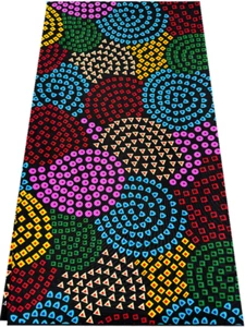 Poliéster Verdadero Estampado de Cera Ankara - Se vende por 6 yardas - para Vestidos - Imagen 1 de 3