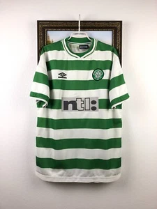 Celtic Home Fußball Trikot 2001 Soccer Umbro Jersey Herren Trikot selten Größe XL - Bild 1 von 14