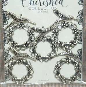 Cherished Collection by Nicole Set 5 chiusure a levetta colibrì argento NUOVO - Foto 1 di 2