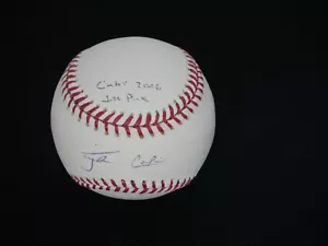 TYLER COLVIN SIGNED OFFICIAL OMLB BASEBALL "CUBS 2006 1ST PICK" GOLD MEDALIST - Picture 1 of 2