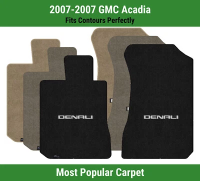 Lloyd Ultimat Front Carpet Mats for '07 GMC Acadia w/Silver on Black Denali 5 - Image 1 of 4