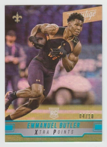 EMMANUEL BUTLER Saints 2019 Prestige XTRA POINTS PLATINUM #295 SP RC #04/10 SSP - Imagen 1 de 1