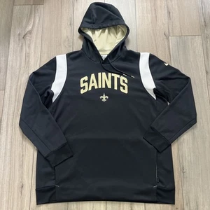 New Orleans Saints Hoodie Men 2XL Nike NFL OnField Apparel Team Issued Black - Picture 1 of 11