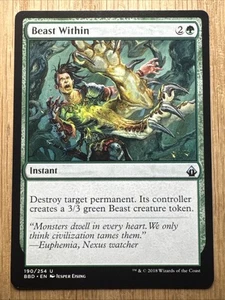 Beast Within - MTG - Battlebond (BBD) #190 - Picture 1 of 2